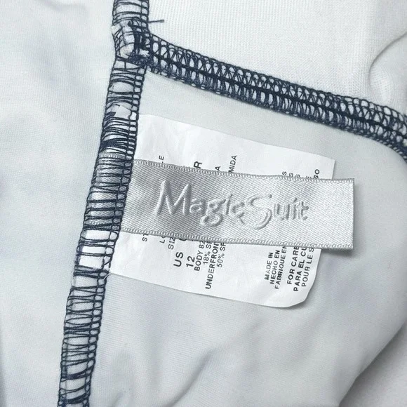 Magicsuit Miraclesuit Womens Swimsuit Size 12 Flower Child Tie Dye Print Keyhole - Picture 10 of 11